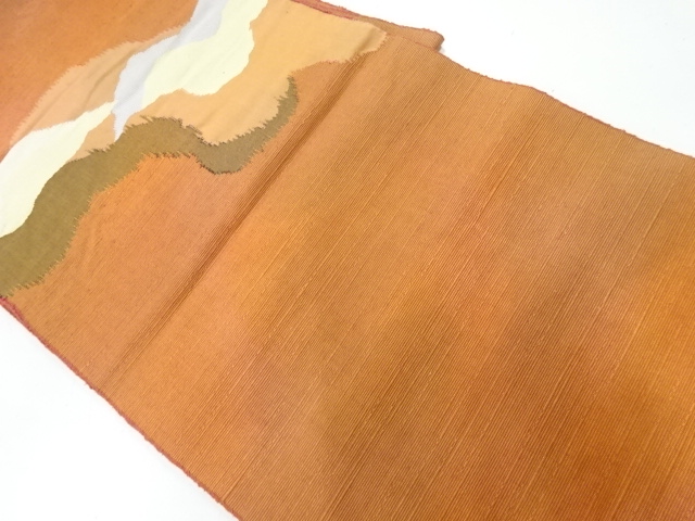 JAPANESE NAGOYA OBI / TSUMUGI / WOVEN MIST